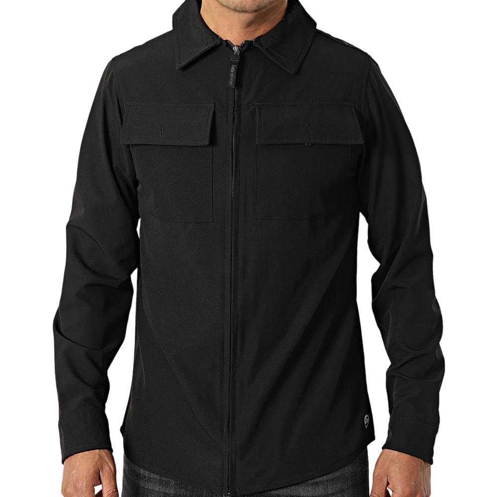 Schwarzes Surchemise Mann American People AW25 günstig