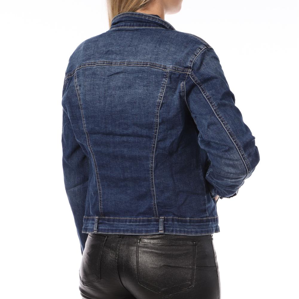 Veste en Jeans Bleu Foncé Femme Monday Premium vue 2