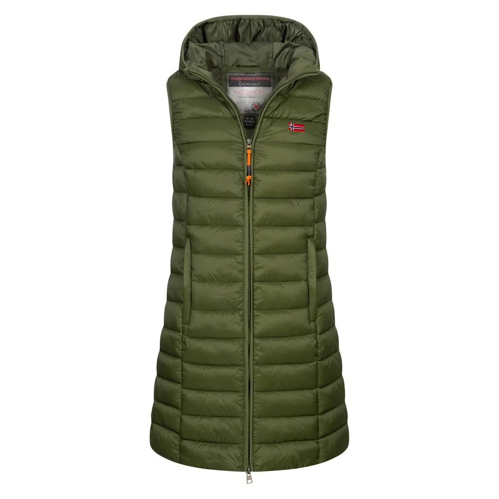 Doudoune sans manche Verte Femme Geographical Norway Vatikolor pas cher