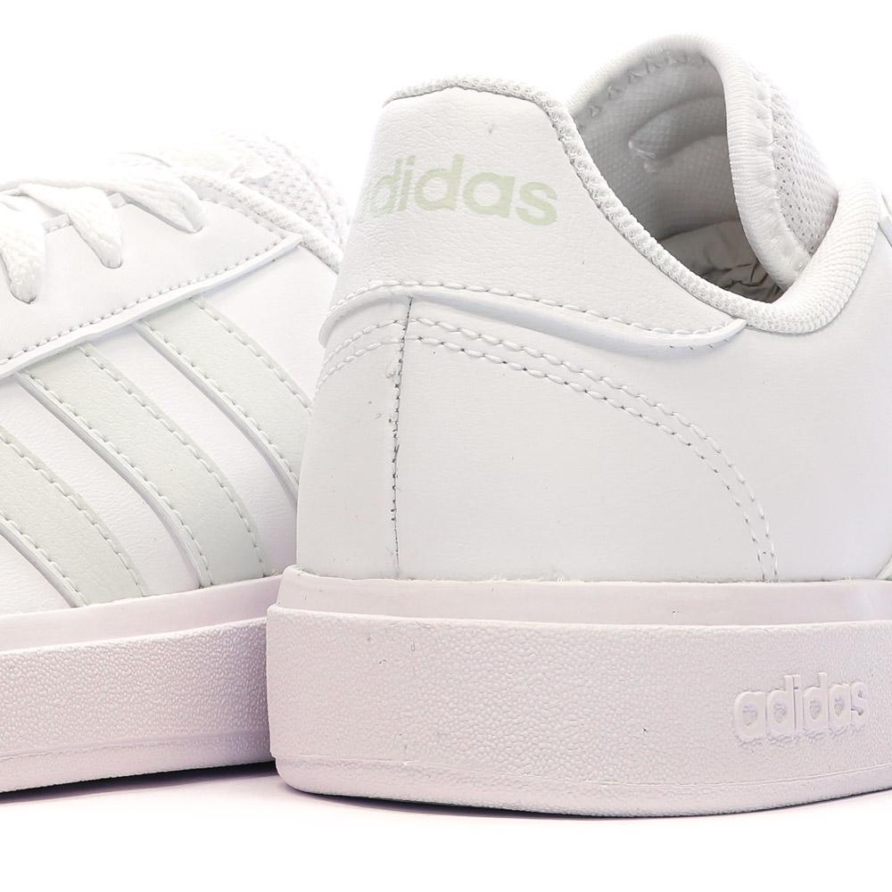Baskets Blanc/Vert Femme Adidas Grand Court Base 2.0 vue 7