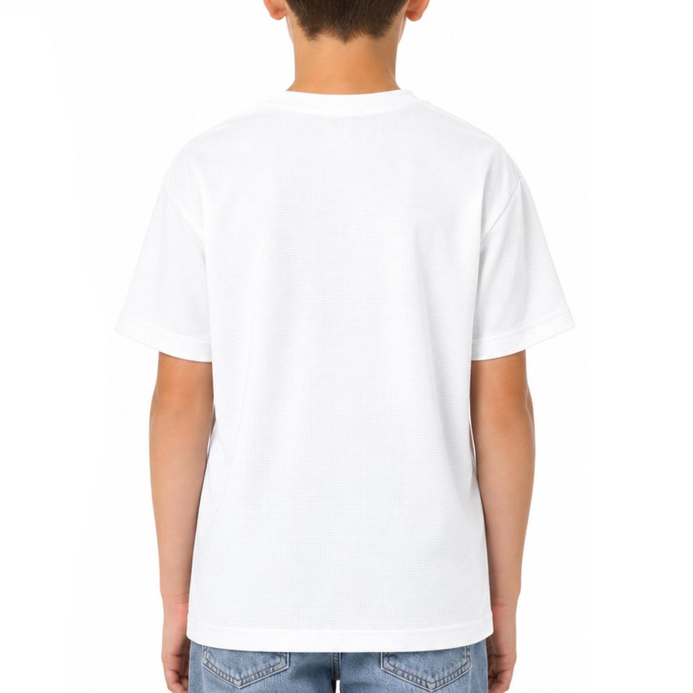T-Shirt Blanc Garçon Paname Brothers Poly Indigo vue 2