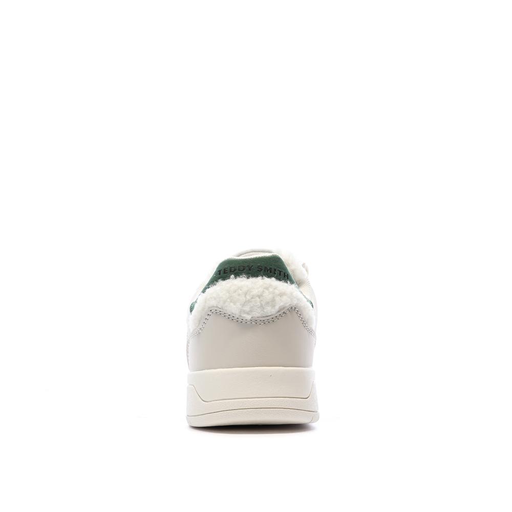 Baskets Ecru/Verte Femme Teddy Smith Sra C vue 3