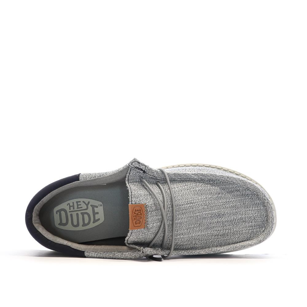 Chaussures Grises Homme Hey Dude Wally Funk vue 4