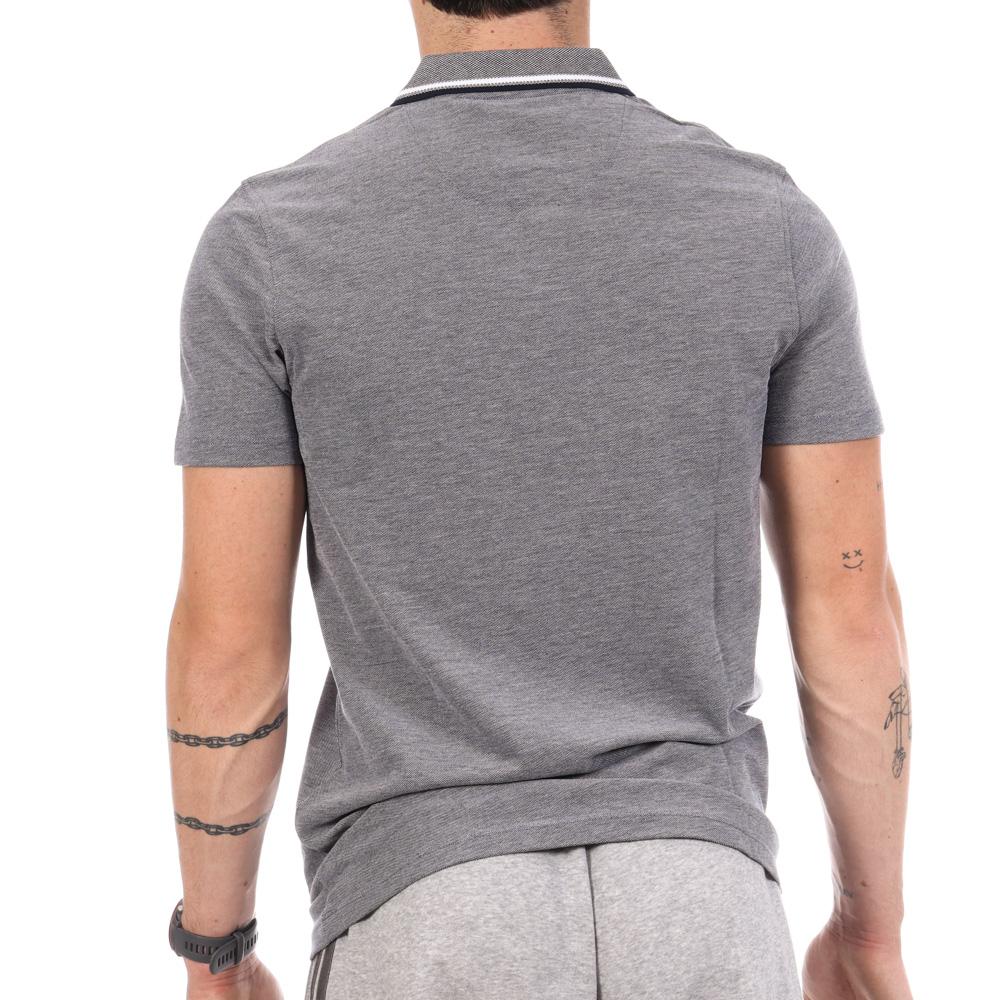 Polo Gris Homme Jack & Jones Paulos Play 12175007 vue 2