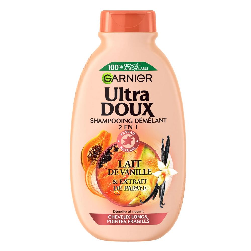 Shampooing Démêlant Ultra Doux Garnier Lait De Vanille pas cher