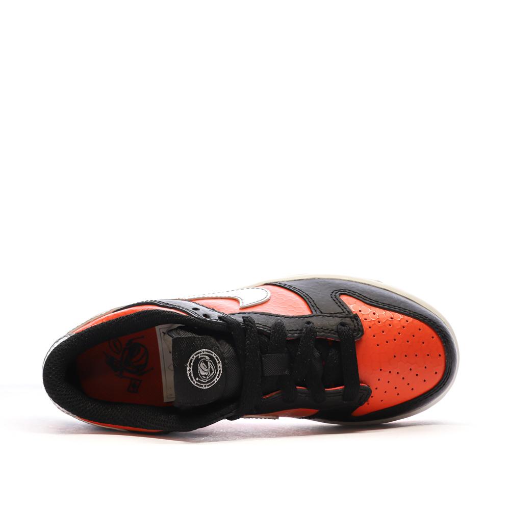 Baskets Orange/Noire Garçon Nike Dunk Low vue 4