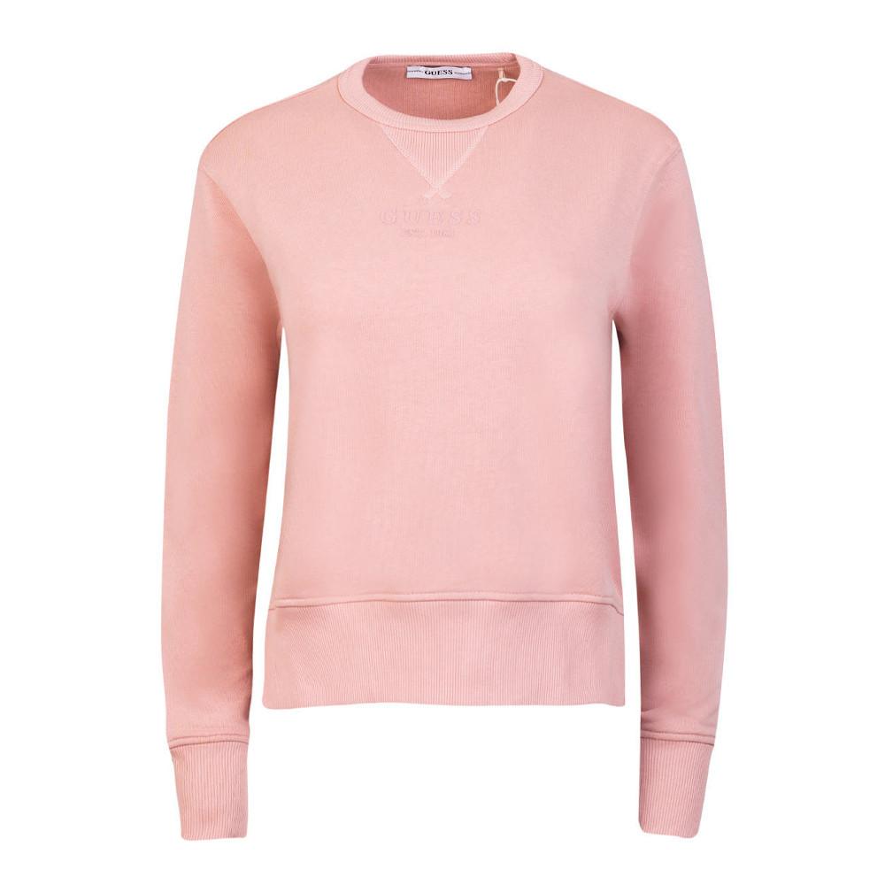 Sweat Rose clair Femme Guess pas cher