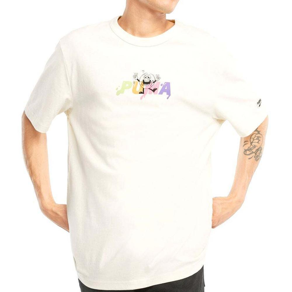 T-shirt Ecru Homme Puma Downtown pas cher