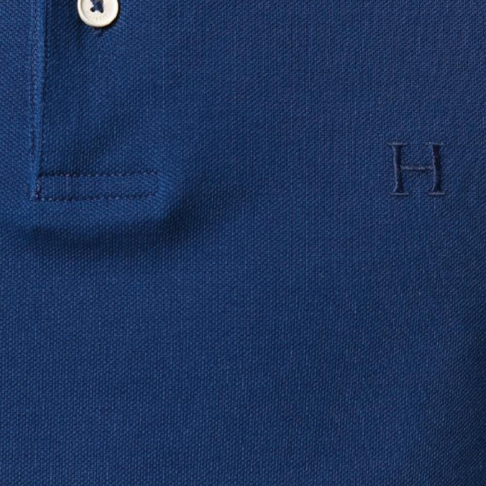 Polo Bleu Foncé Homme Hackett Quad swim vue 2