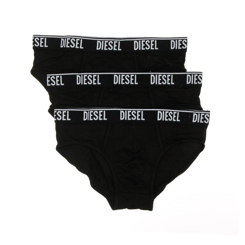 x3 Slips Noir/Blanc Homme Diesel RSFAC pas cher
