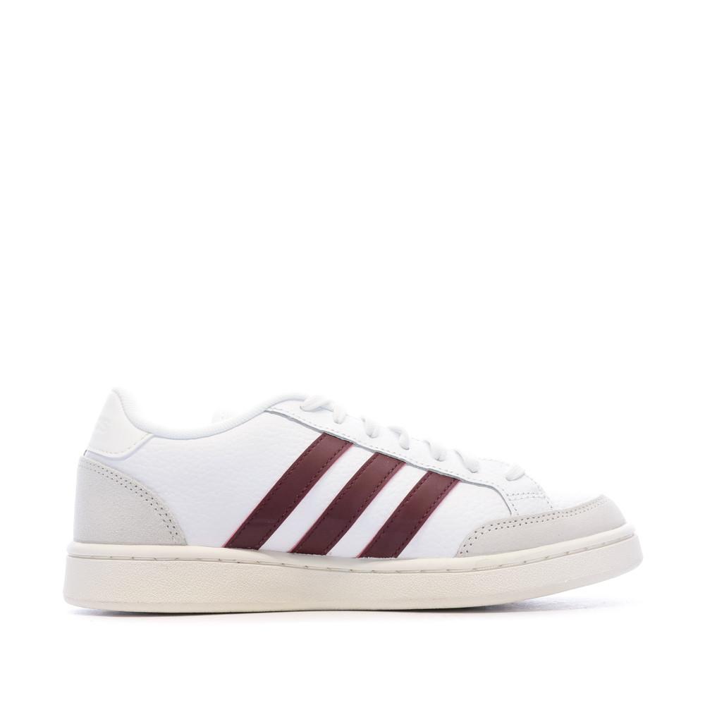Baskets Blanche Homme Adidas Grand Court vue 2