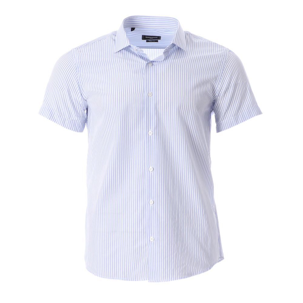 Chemisette Bleu/Blanc Homme Sinéquanone CARL pas cher