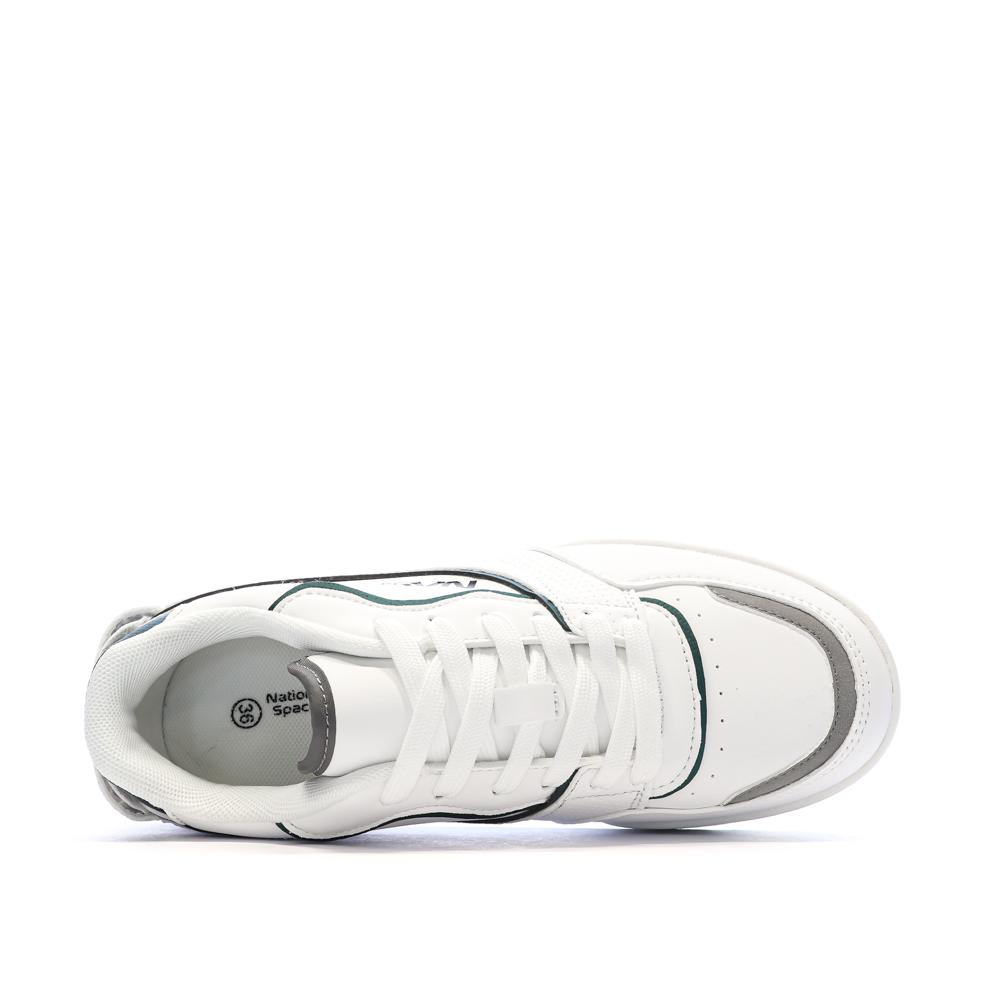 Baskets Blanc/Vert Garçon Nasa Jabalem vue 4