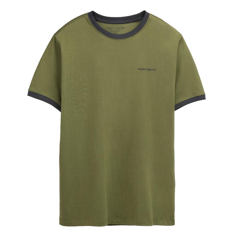 T-Shirt Vert Homme Teddy Smith Tee 21 pas cher