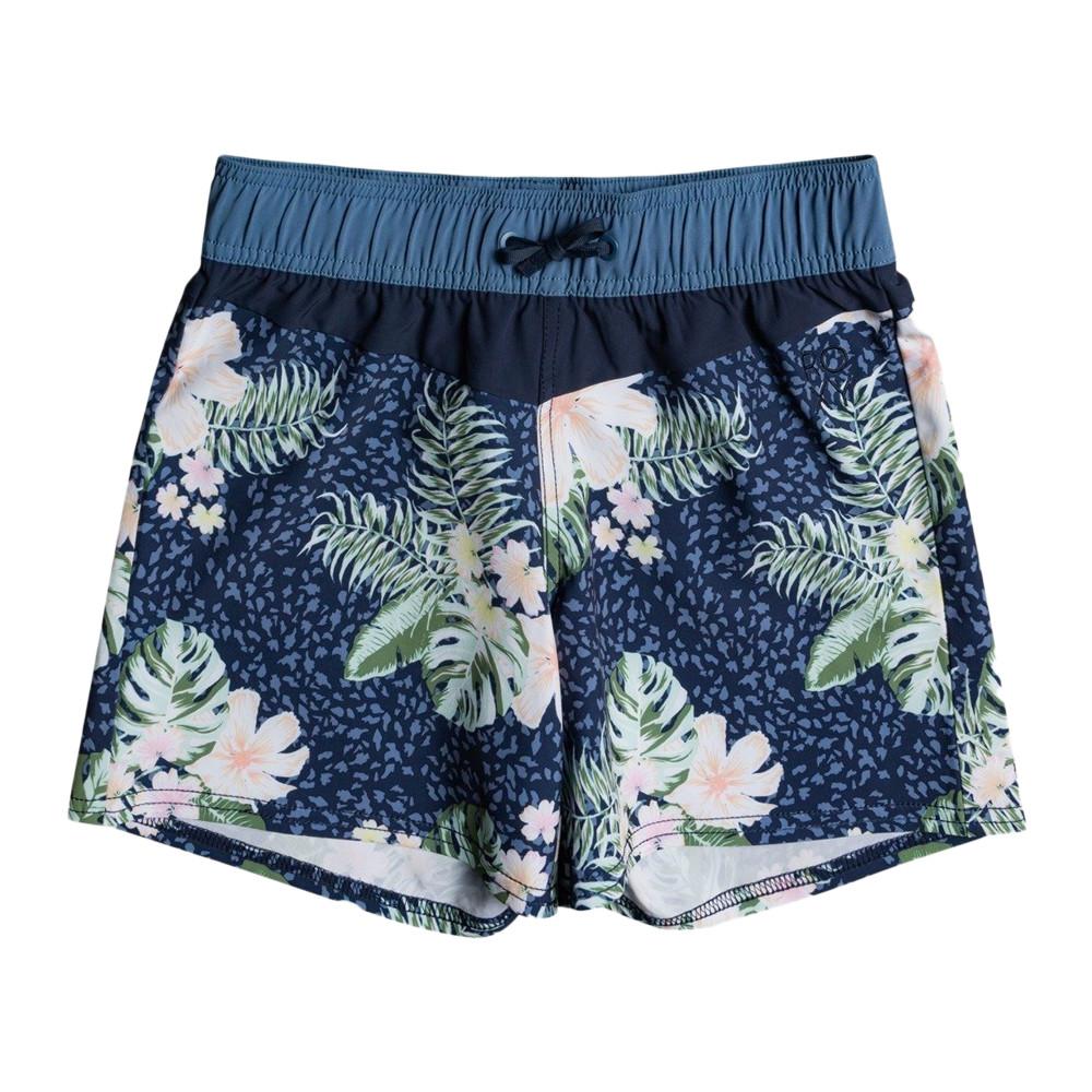 Short de Bain Bleu à fleurs Fille Roxy Lovely pas cher