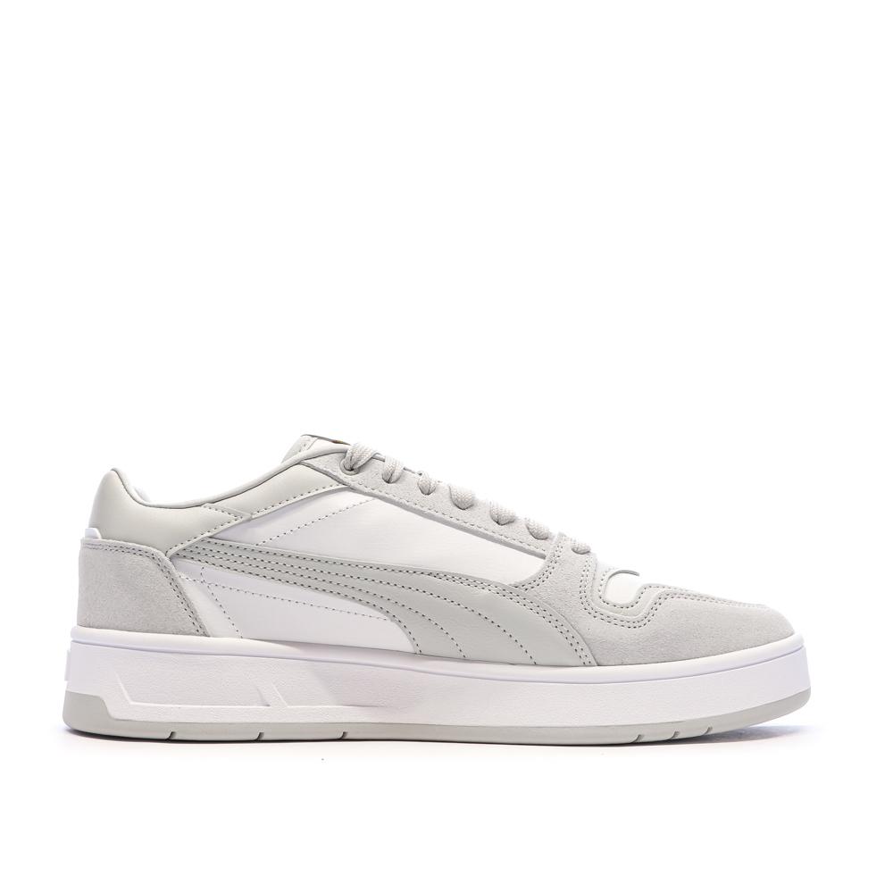 Baskets Gris/Blanc Homme Puma Court Classic Street vue 2