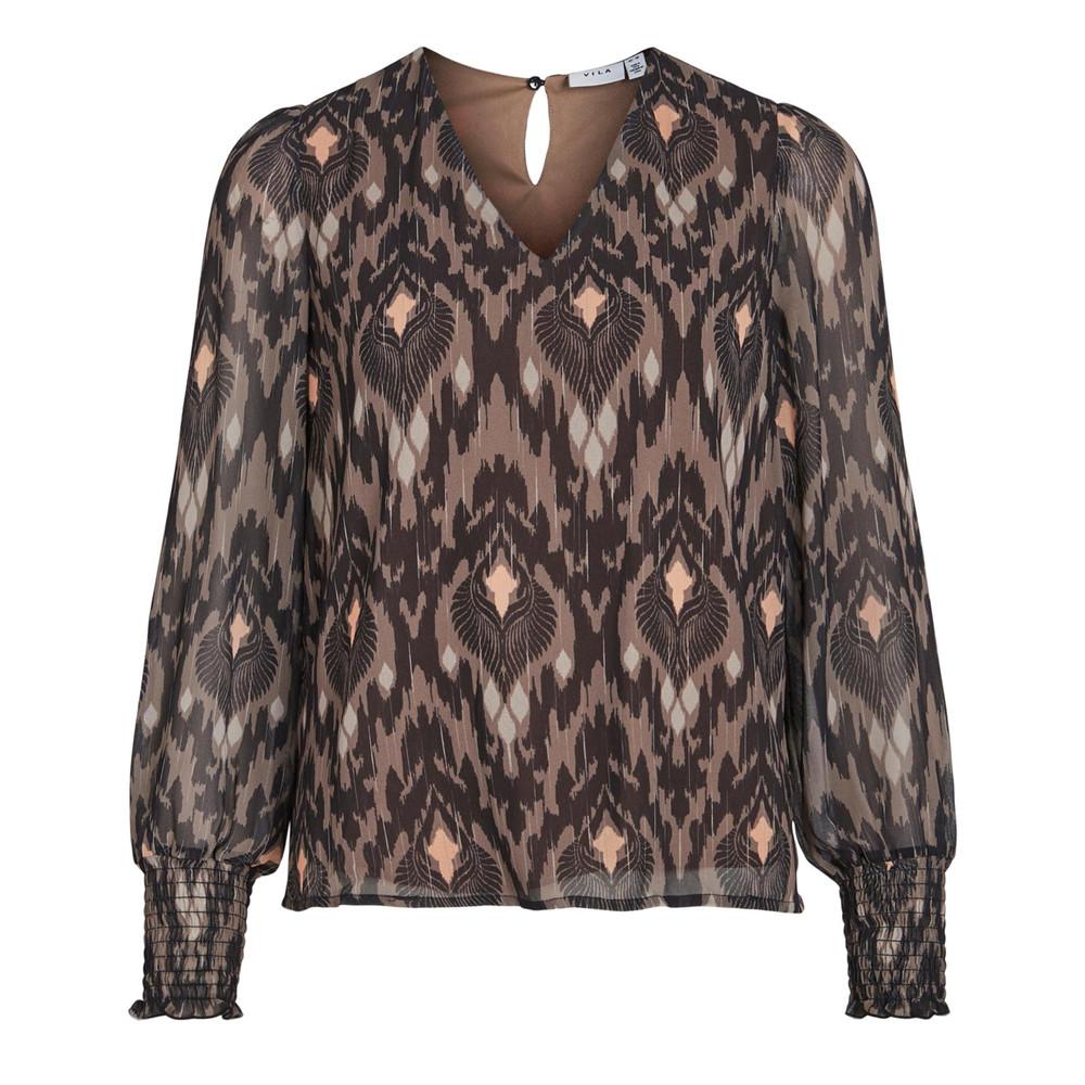 Blouse Marron Femme Vila Vimary pas cher