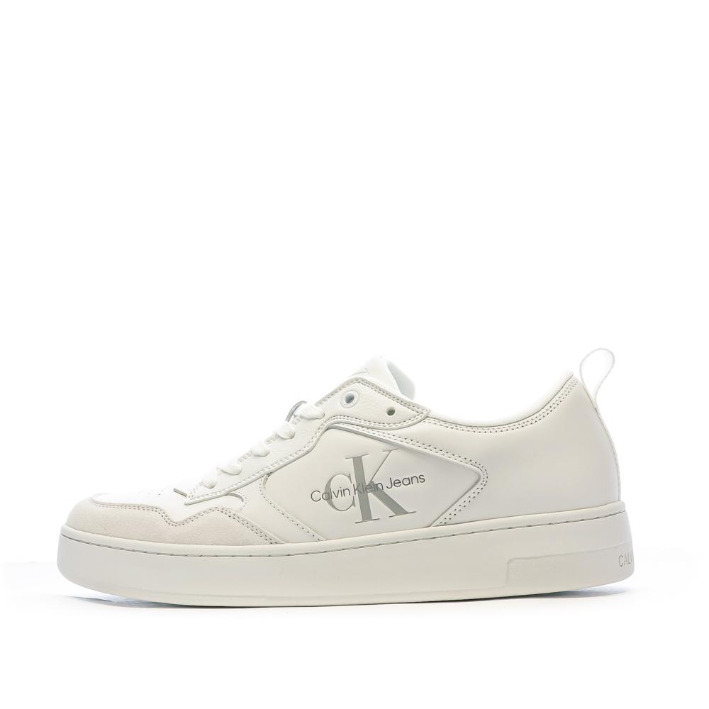 Baskets Blanches Homme Calvin Klein Jeans Cupsole Low pas cher