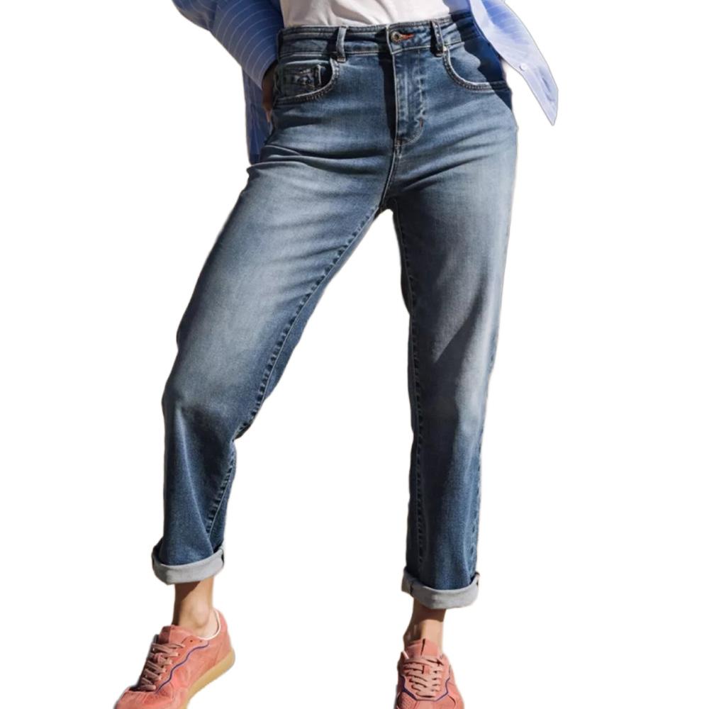 Jean Droit Bleu Femme Freeman Porter Scarlett 25020 pas cher