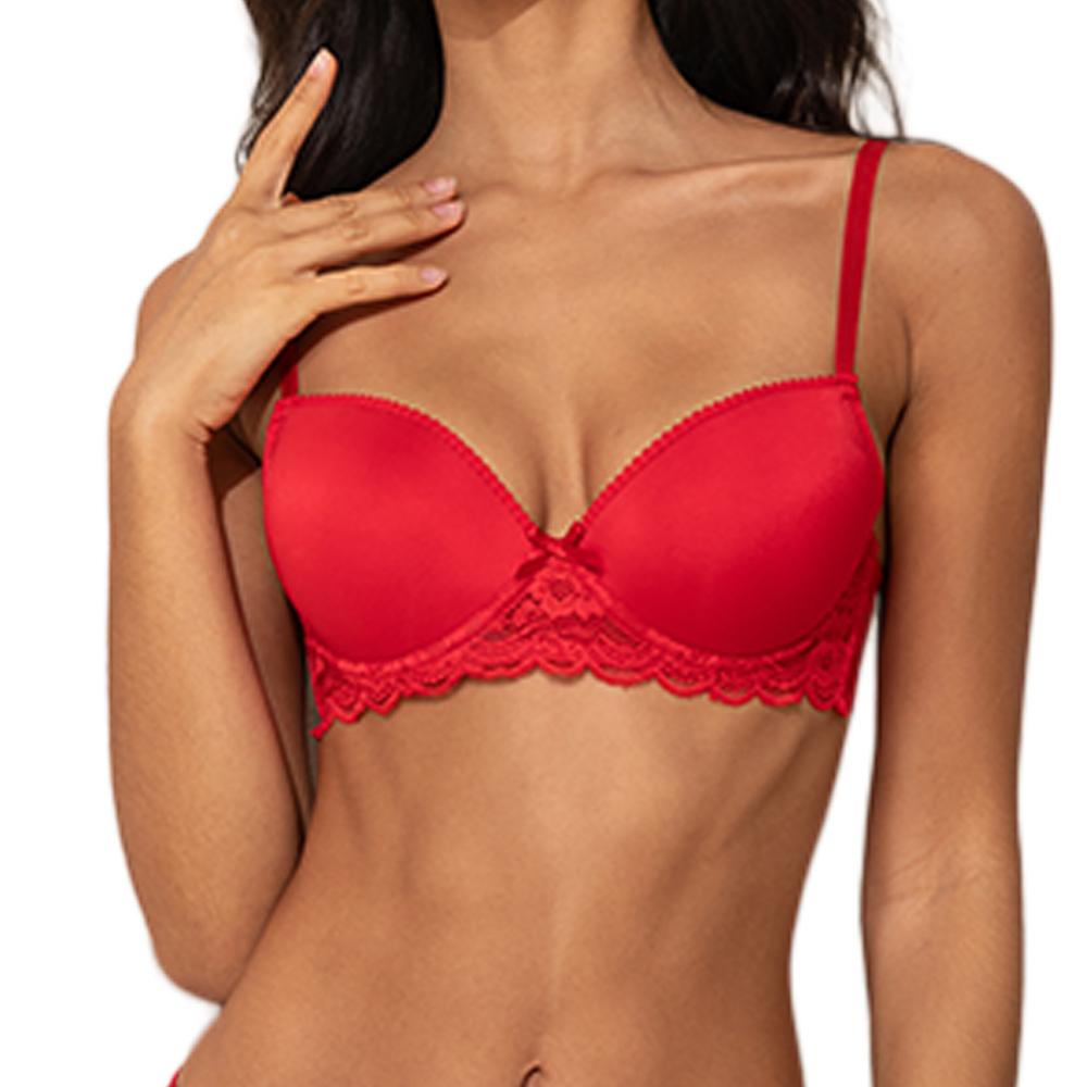 Soutien-Gorge Rouge Femme Les Petites Bombes Etoile pas cher