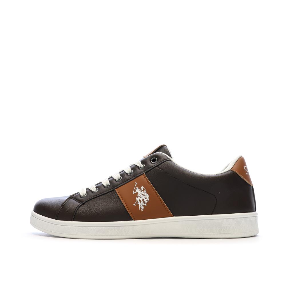 Baskets Marrons/Camel Homme US Polo ASSN pas cher