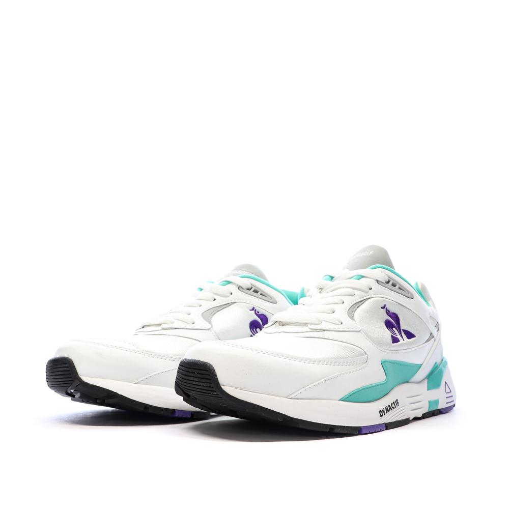 Baskets Blanche/Verte/Violet Homme Le Coq Sportif Lcs R1100 Nineties vue 6