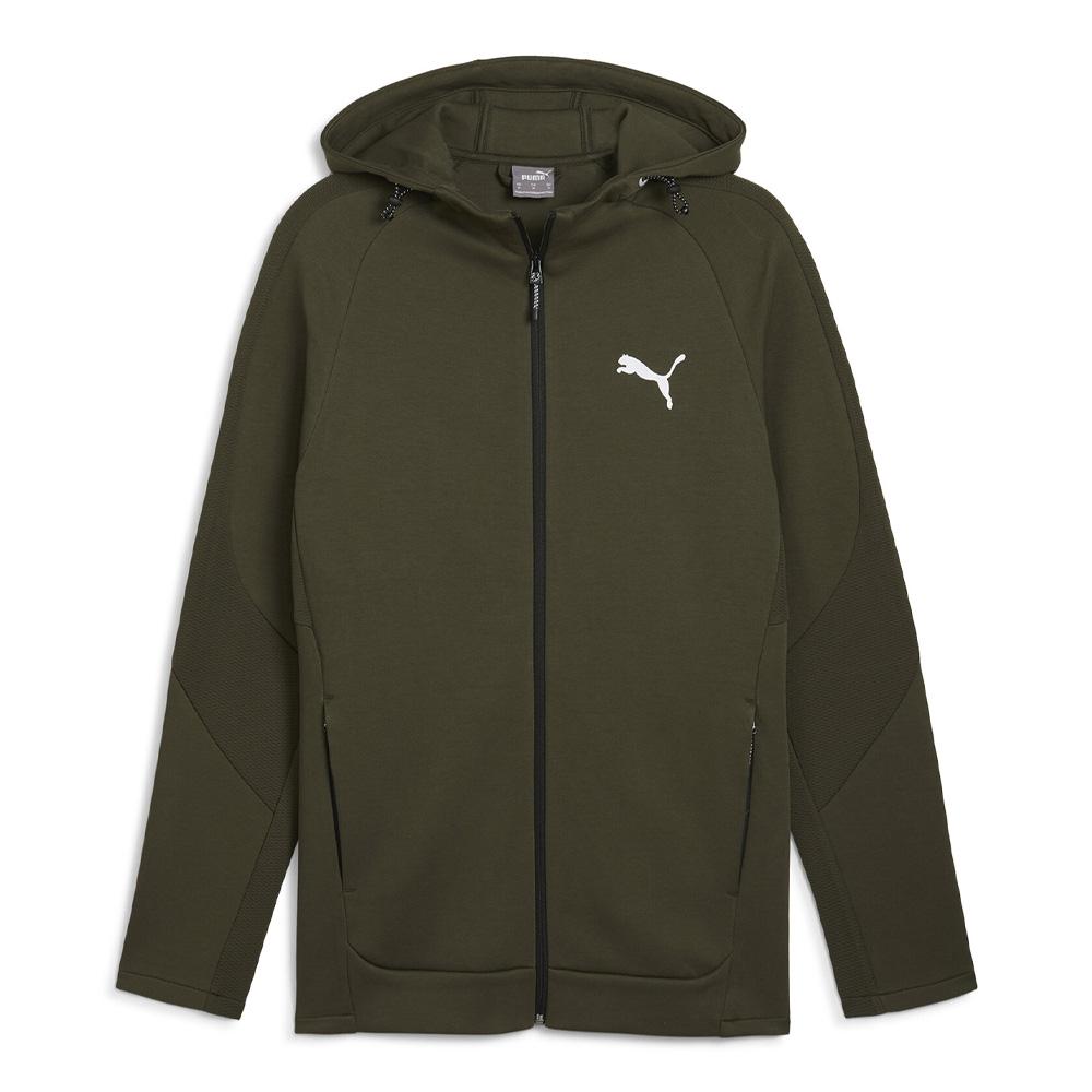 Sweat Zippé Kaki Homme Puma Evostripe 681700 pas cher