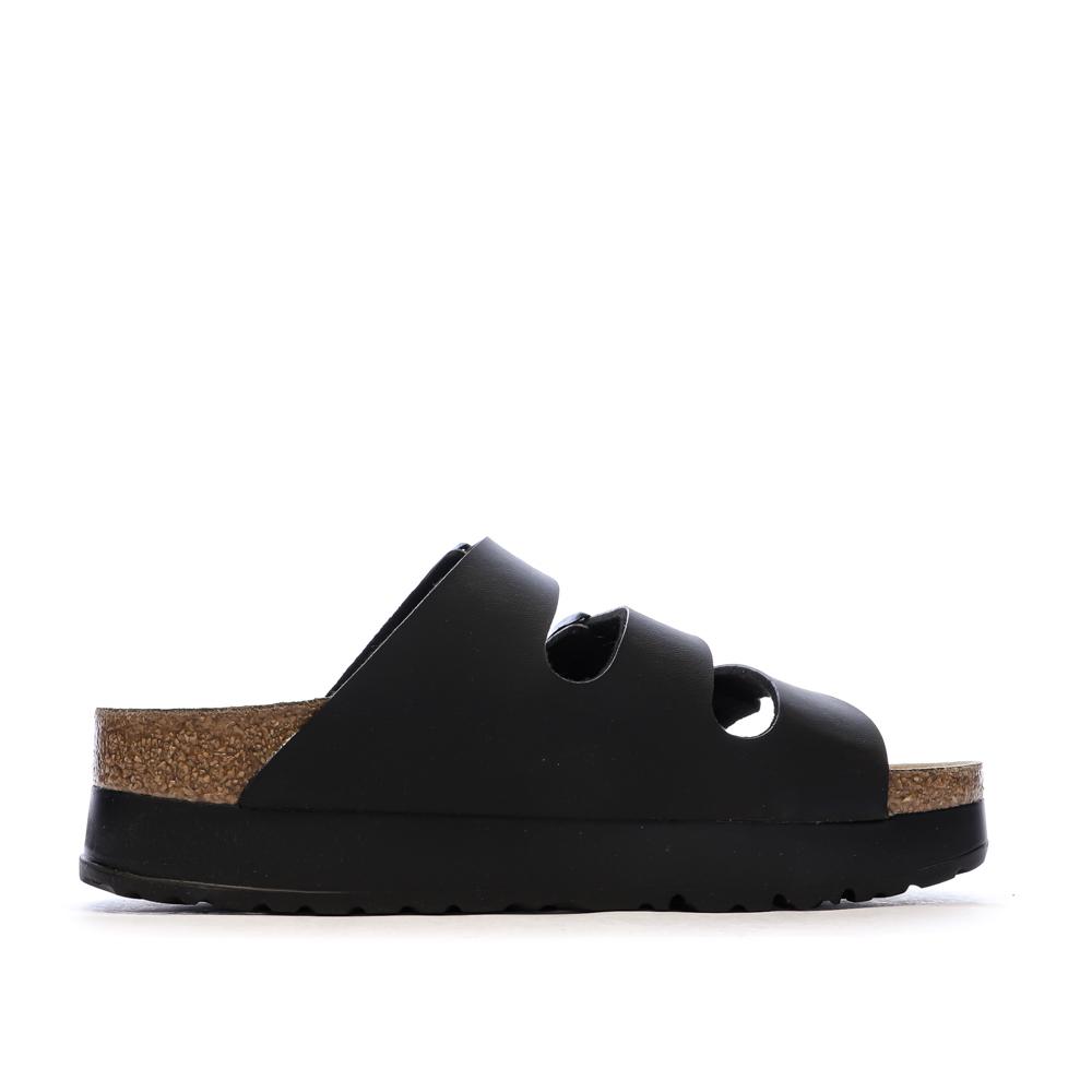 Sandales Noires Femme Birkenstock Arizona Papflex vue 2