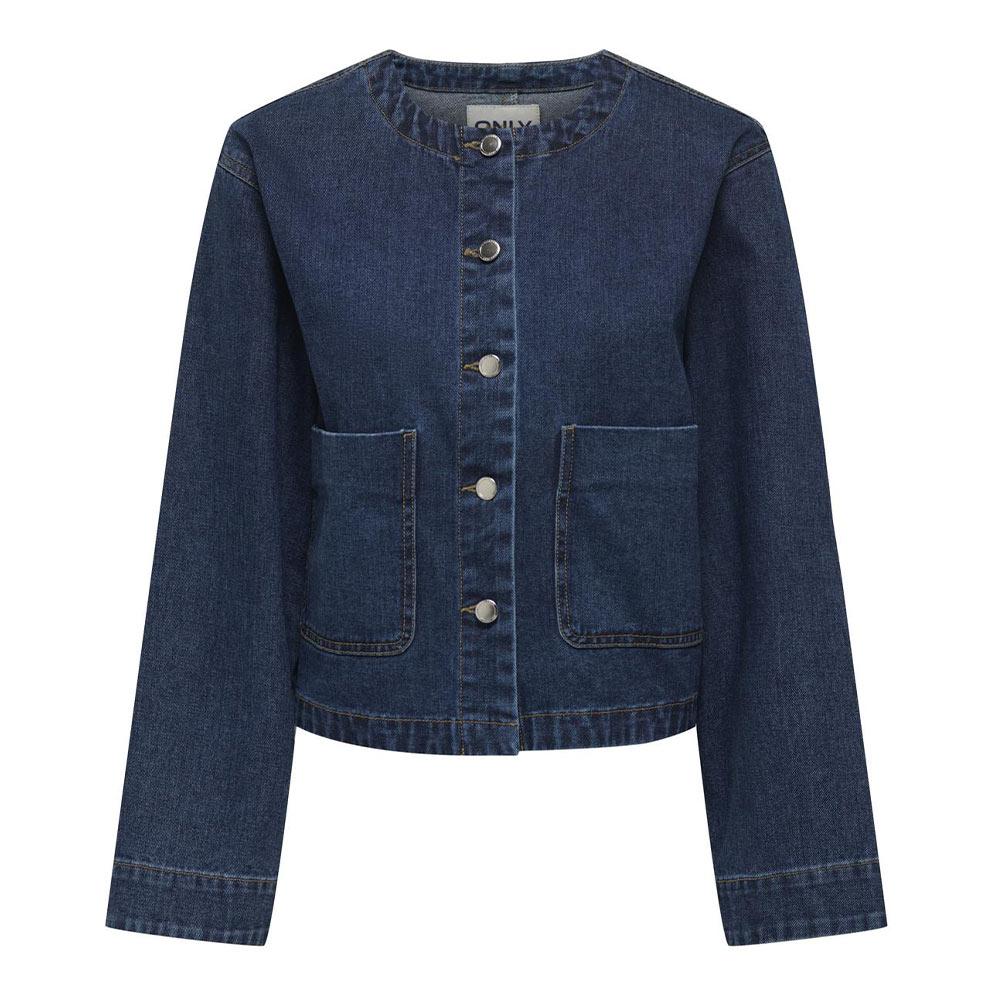 Veste en Jean Bleu Foncé Femme Only Palma pas cher