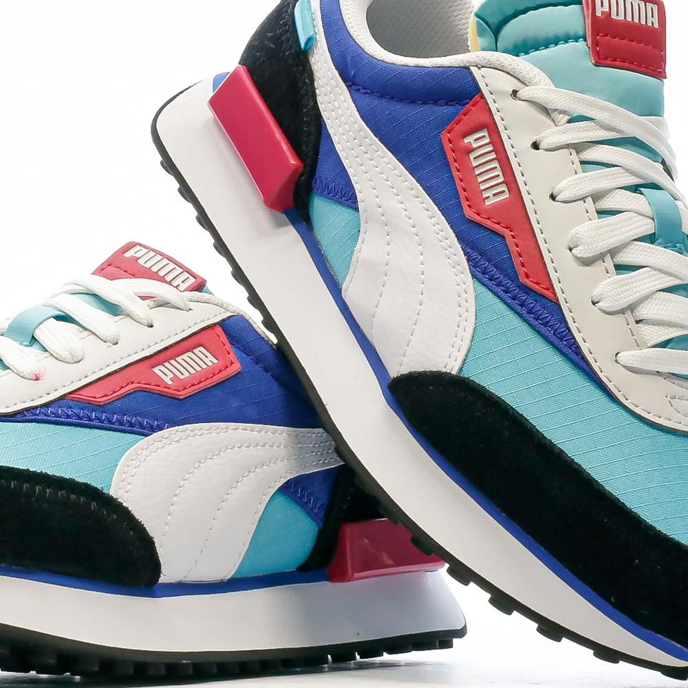 Baskets Bleu/Noir Garçon Puma Future Rider Play vue 7