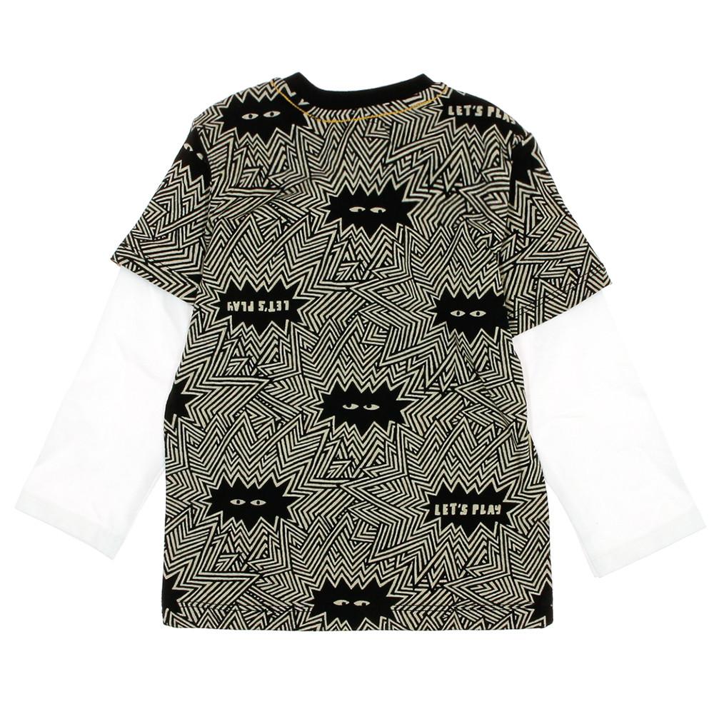 T-shirt Noir/Beige Garçon Catimini CR10214 vue 2