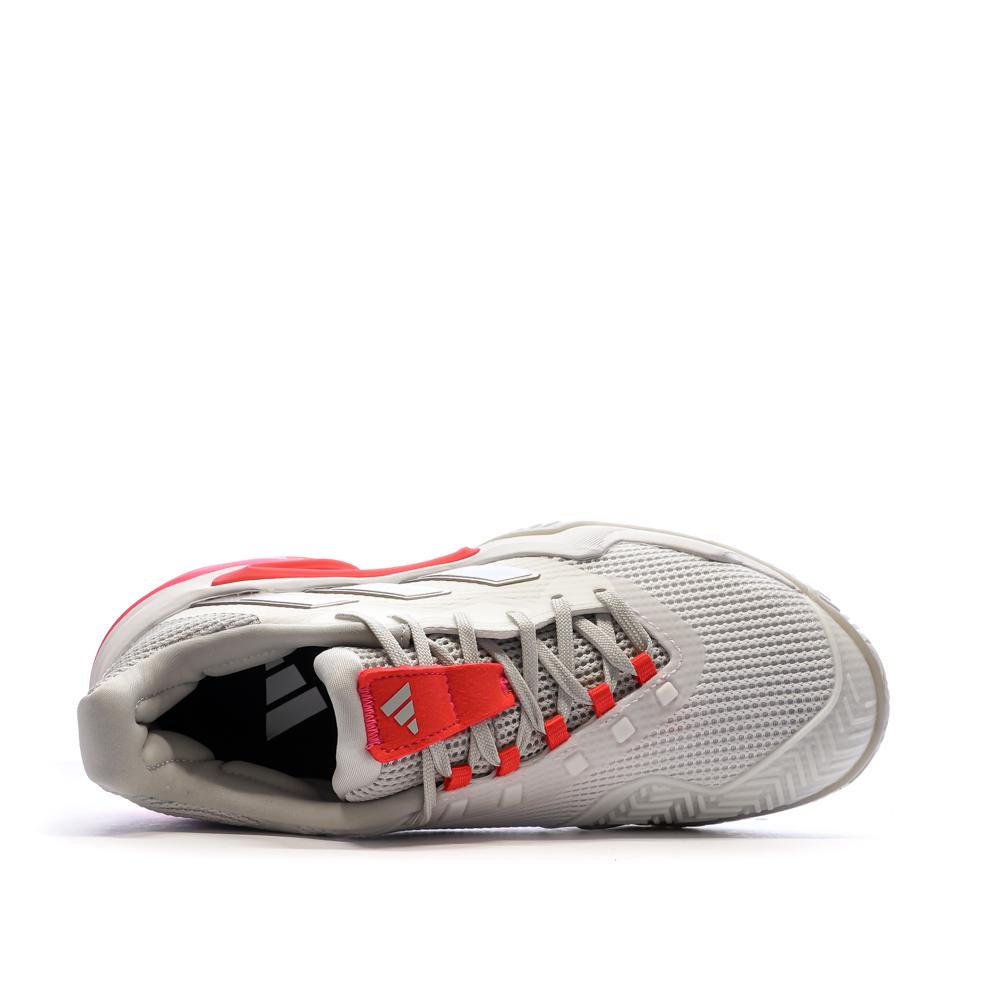 Adidas Barricade Damen Tennisschuh Weiß/Pink Ansicht 4