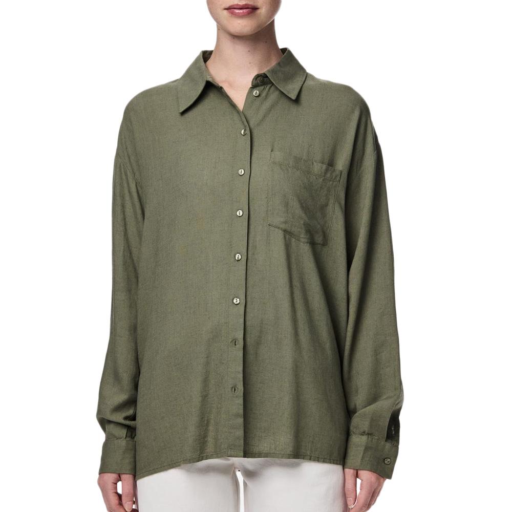 Chemise Verte Femme Pieces Pia pas cher