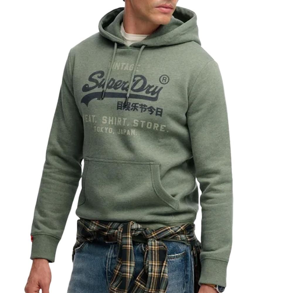 Sweat Vert Homme Superdry Vl Heritage pas cher