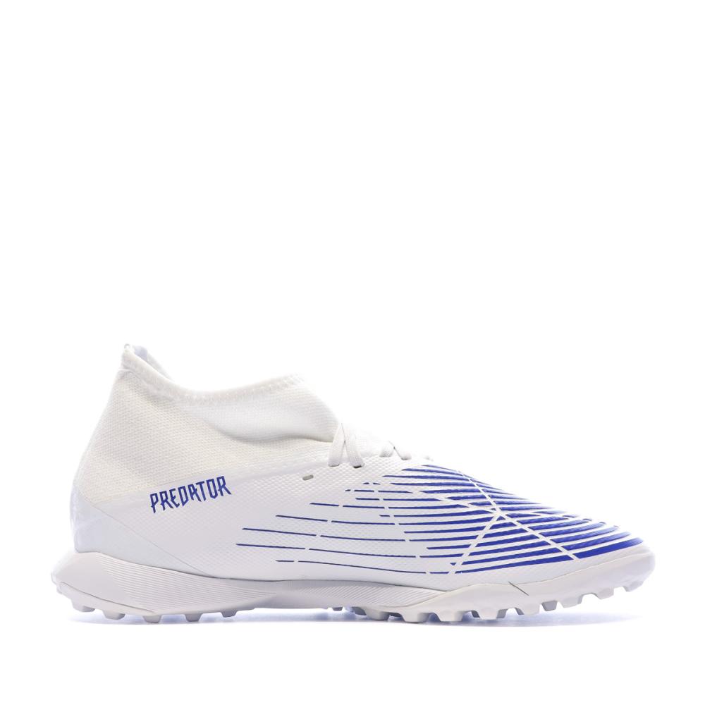 Chaussures de foot Blanc/Bleu Homme Adidas Predator Edge.3 TF vue 2