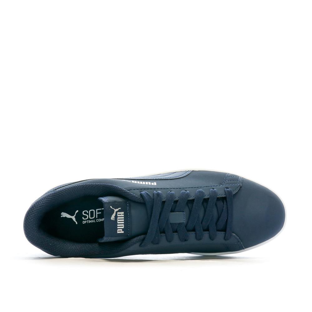 Baskets Marine/Blanc Homme Puma Smash v2 Buck vue 4