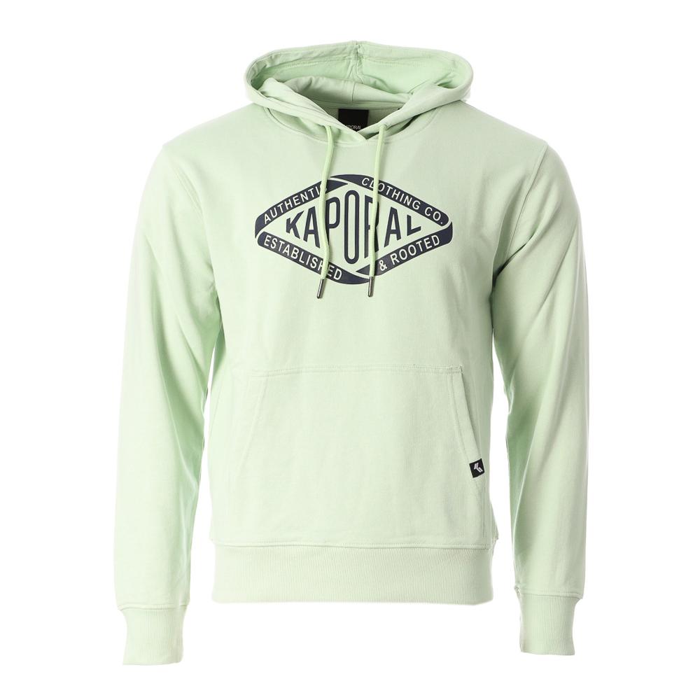 Sweat à Capuche Vert Homme Kaporal BENNIE pas cher