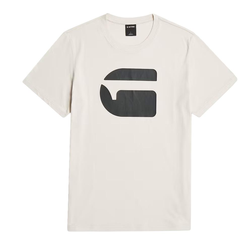 Camiseta beige/negra para hombre con el logotipo de G-Star RAW ver 2