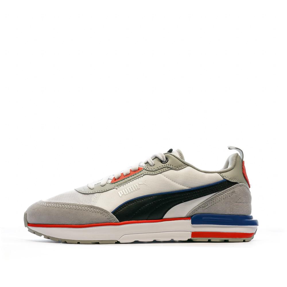 Baskets Blanc/Gris Homme Puma Puma R22 pas cher
