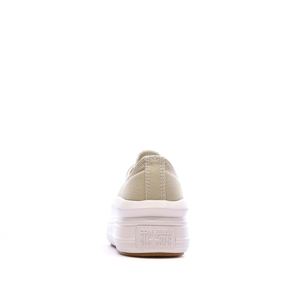 Baskets Beiges Femme Converse Chuck Taylor All Star Move A07580C vue 3