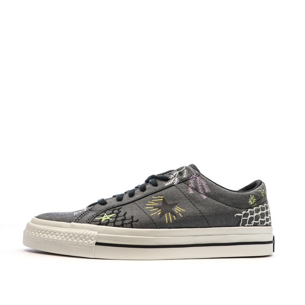 Baskets Noires loisirs Homme Converse One Star Pro A03666C pas cher