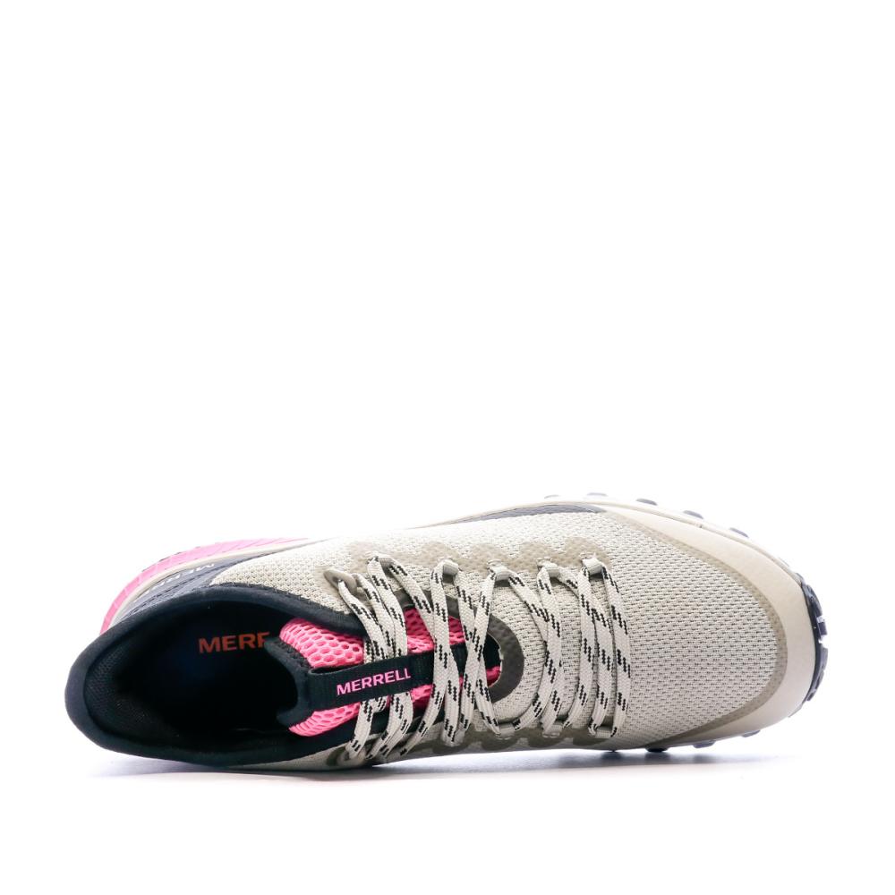 Chaussures de randonnée Gris/Rose Femme Merrell Bravada vue 4