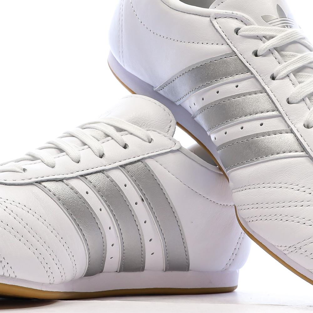 Baskets Blanc/Gris Femme Adidas Taekwondo vue 7