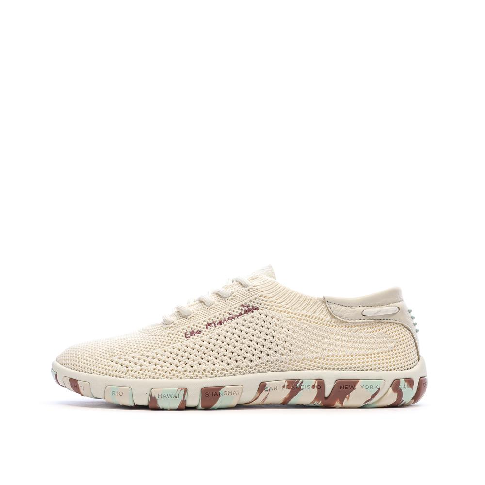 Zapatillas deportivas beige para mujer TBS Tennis Eco Pet Camo barato