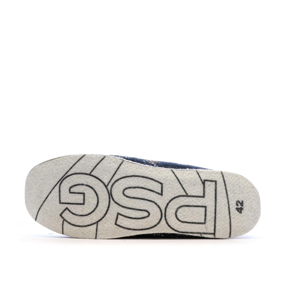 Pantoufles Marine Homme PSG Cinoel vue 5
