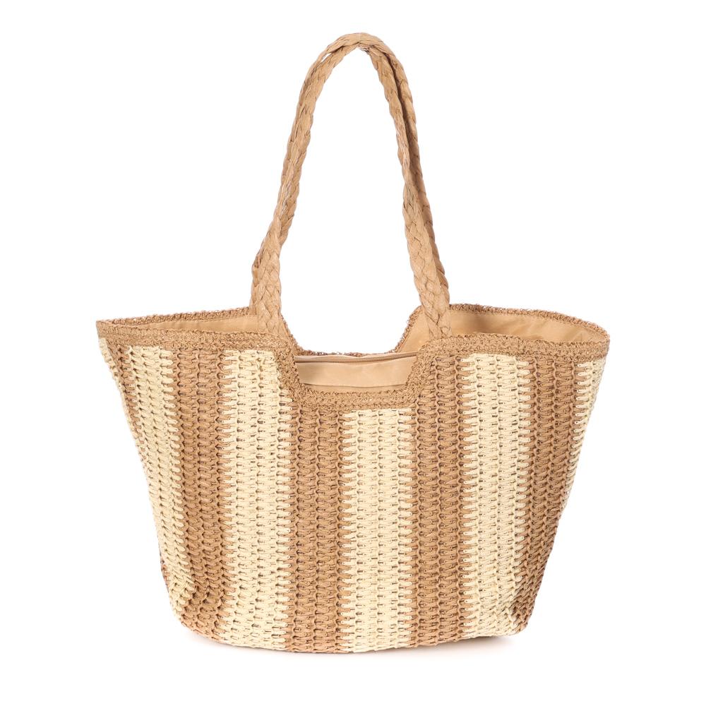Natural/Taupe Woman's Beach Bag Gérard Pasquier Photo of the Espace des Marques %store% store - view of %key%