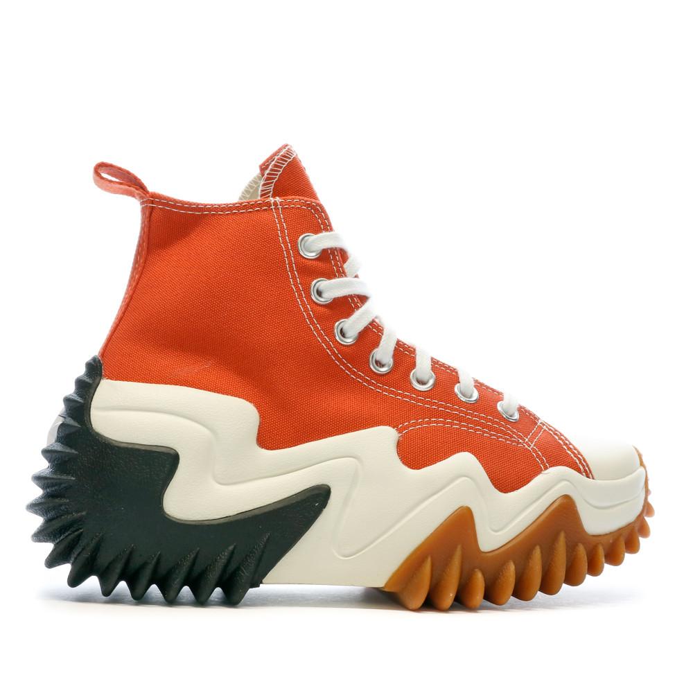 Baskets Orange Femme Converse Run Star Motion vue 2