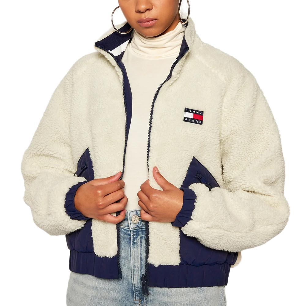 Veste Réversible Écru/Marine Femme Tommy Hilfiger 884 pas cher
