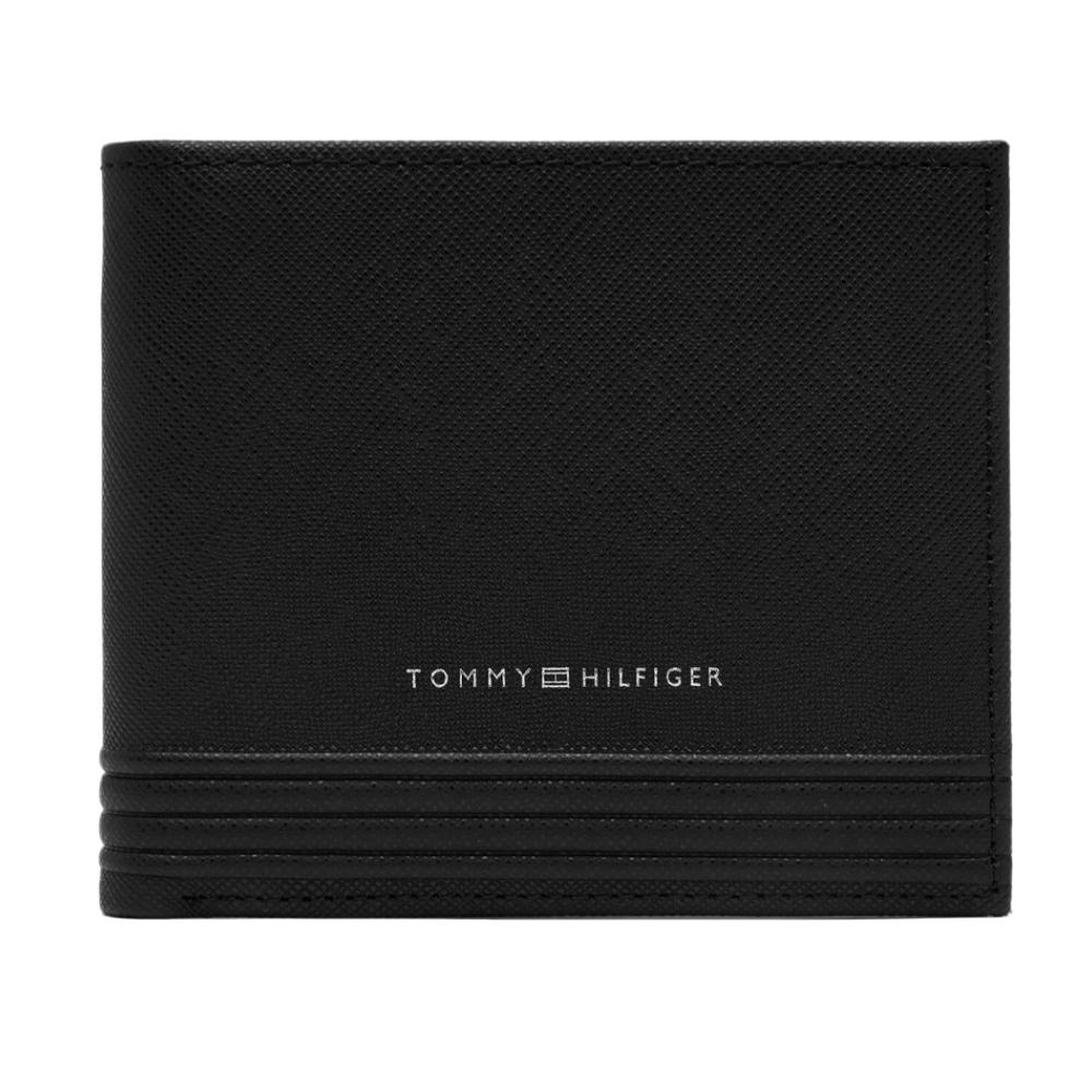 Portefeuille Noir Homme Tommy Hilfiger Business pas cher