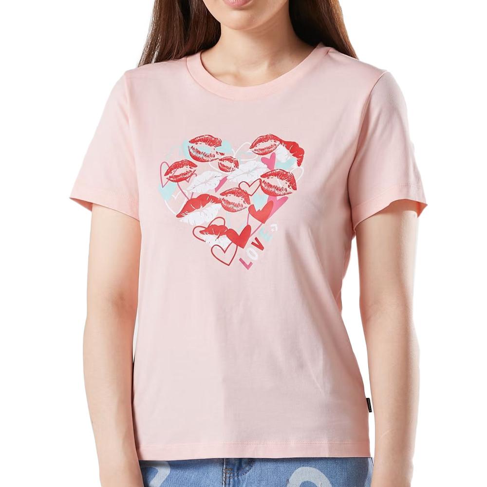 T shirt Rose Femme Converse Valentine s Day Heart Espace des marques